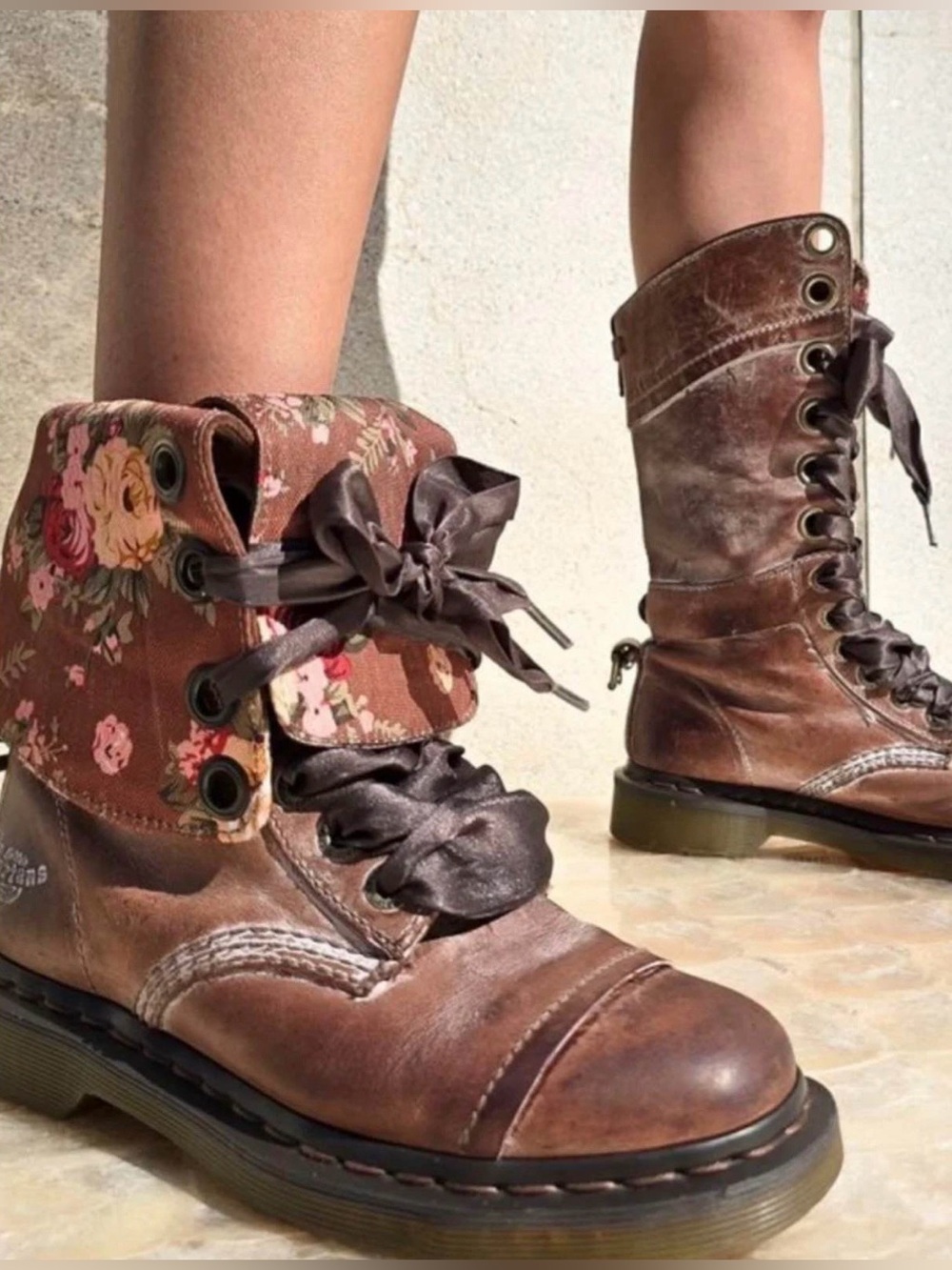 Dr Martens Triumph Brown Leather Lace Up Boots Size 7